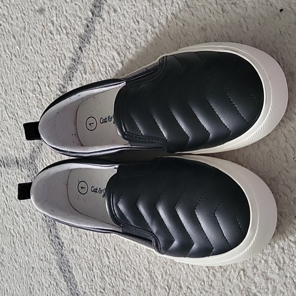 Black slip ons